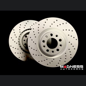 Alfa Romeo Giulia Performance Brake Rotors - 2.0L - Drilled - Rear